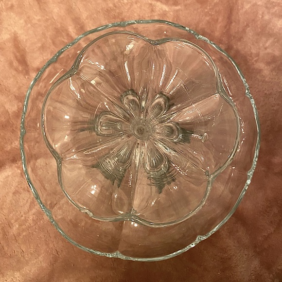 Vintage glass and nickel centerpiece - Picture 3 of 3